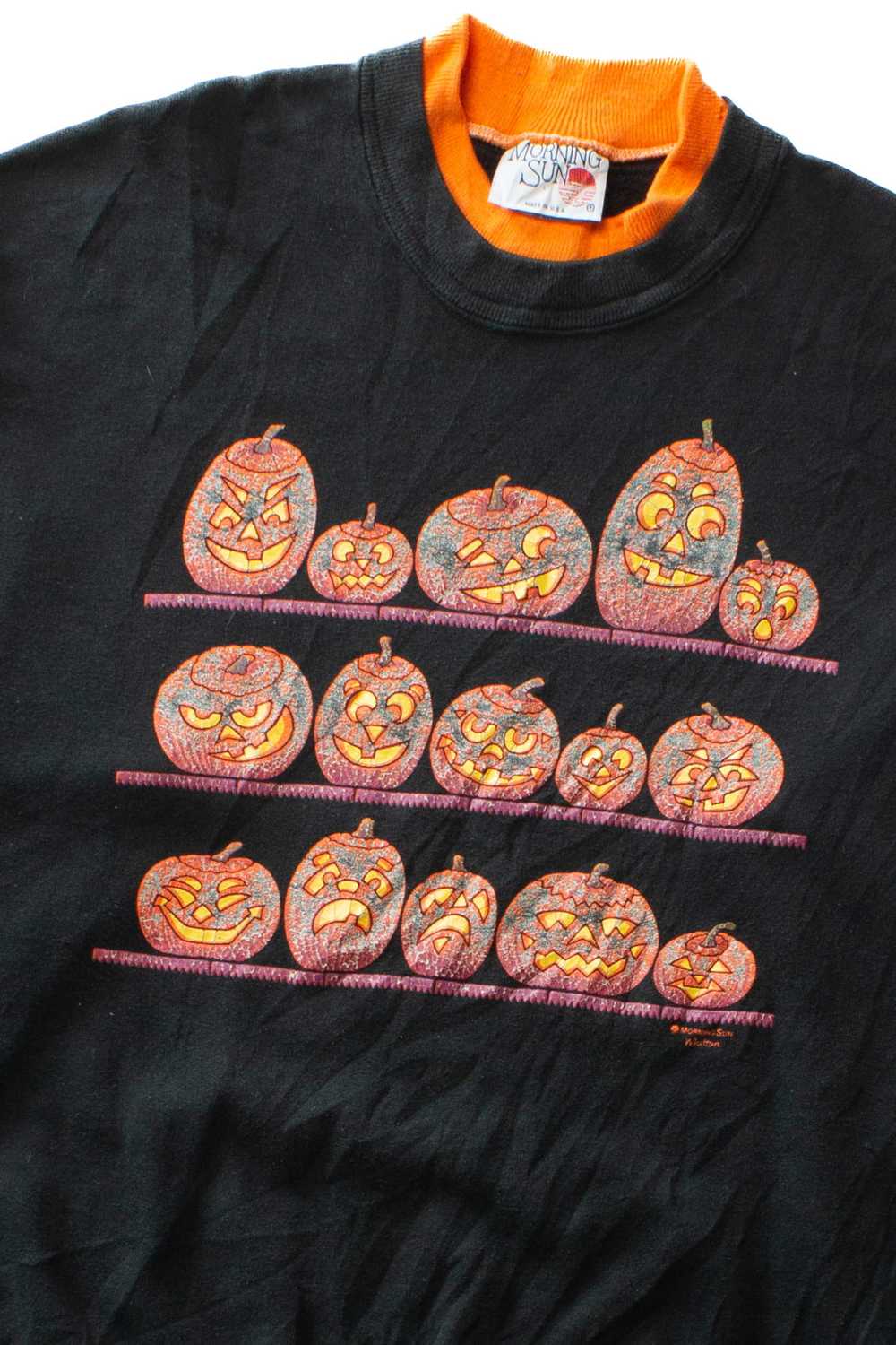 Vintage Jack o'Lantern Shelves Halloween Sweatshi… - image 2