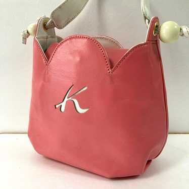 Rare Kitamura vintage handbag, made of thick leat… - image 1