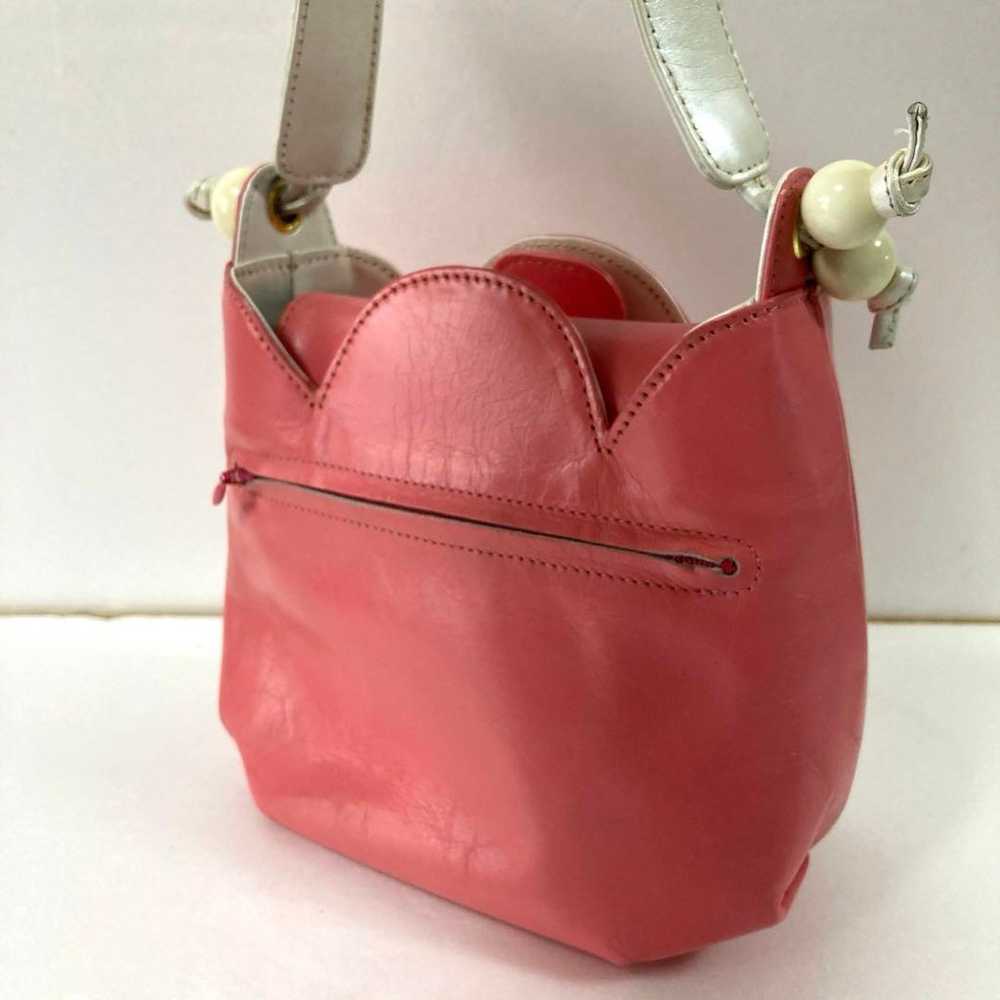 Rare Kitamura vintage handbag, made of thick leat… - image 3