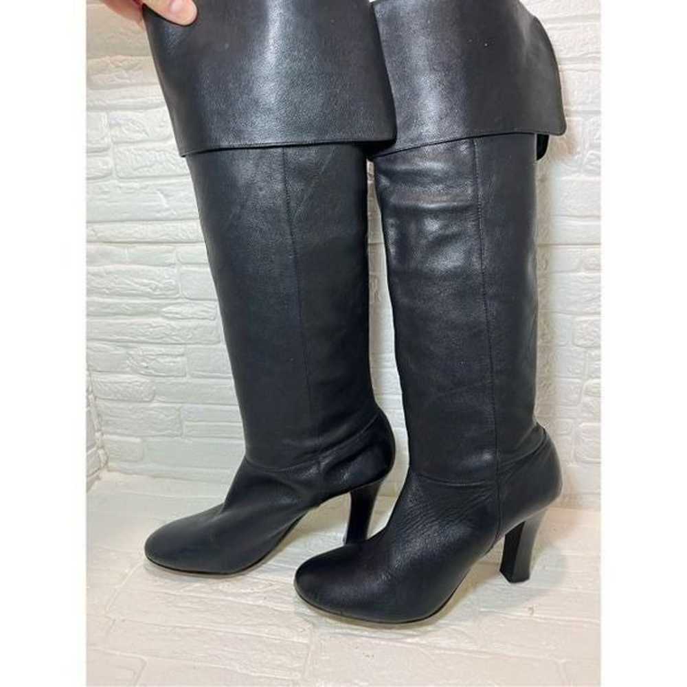 Steve Madden BUTTERY SOFT Black Leather Boots Rou… - image 5