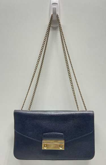 Furla Leather Julia Chain Shoulder Bag Black