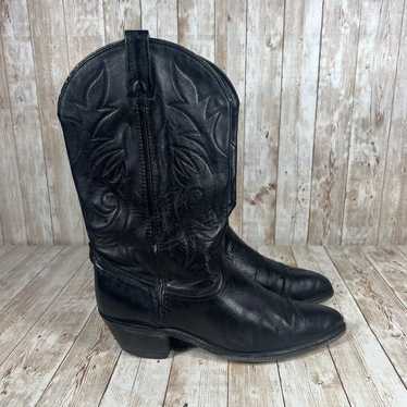 Dingo black leather cowgirl boots Womens 9