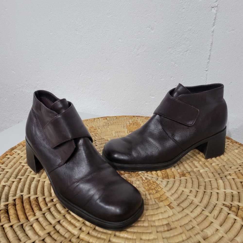 Vintage 1990s Chunky Square Toe Boots 9 - image 1