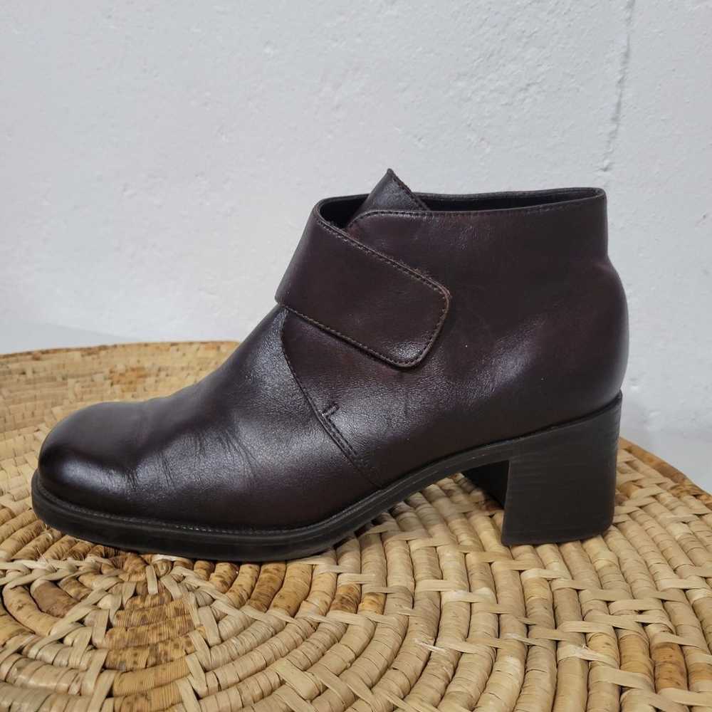 Vintage 1990s Chunky Square Toe Boots 9 - image 3