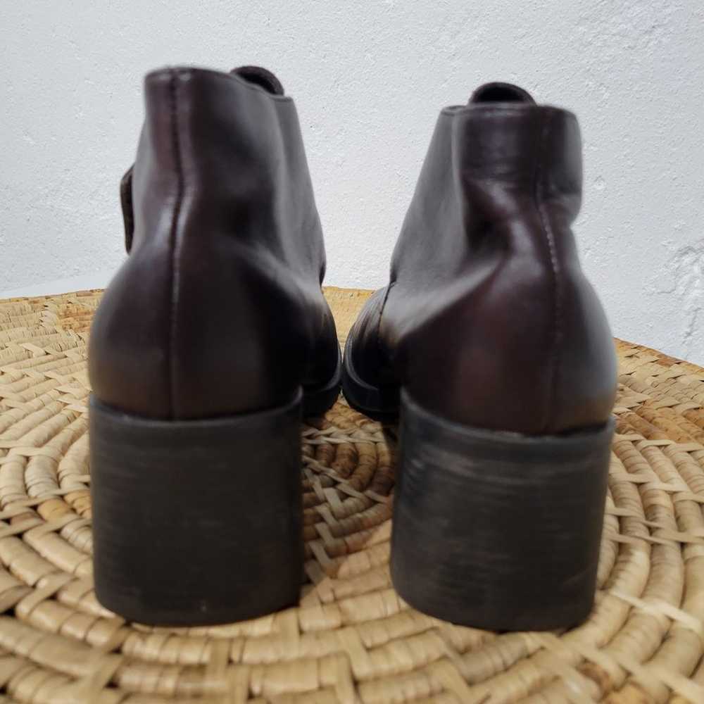 Vintage 1990s Chunky Square Toe Boots 9 - image 5