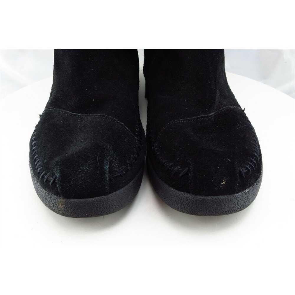 Toms Boot Sz 8 M Warm Black Leather Women - image 2