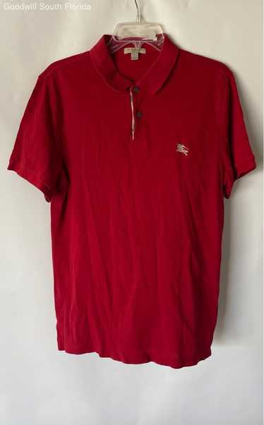 Authentic Burberry Brit Mens Red Short Sleeve Pull