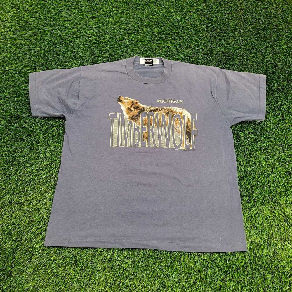 Fruit Of The Loom Vintage 1995 Wolf Shirt Womens … - image 1