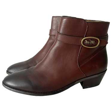 Coach Leather ankle boots