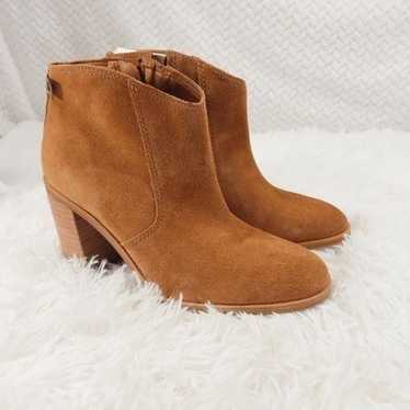 Lucky Brand Brown Cognac Pellyon Western Bootie 6.