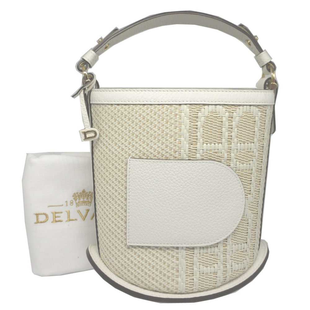 DELVAUX Handbag DLAA0607 Canvas, Leather white Pi… - image 7