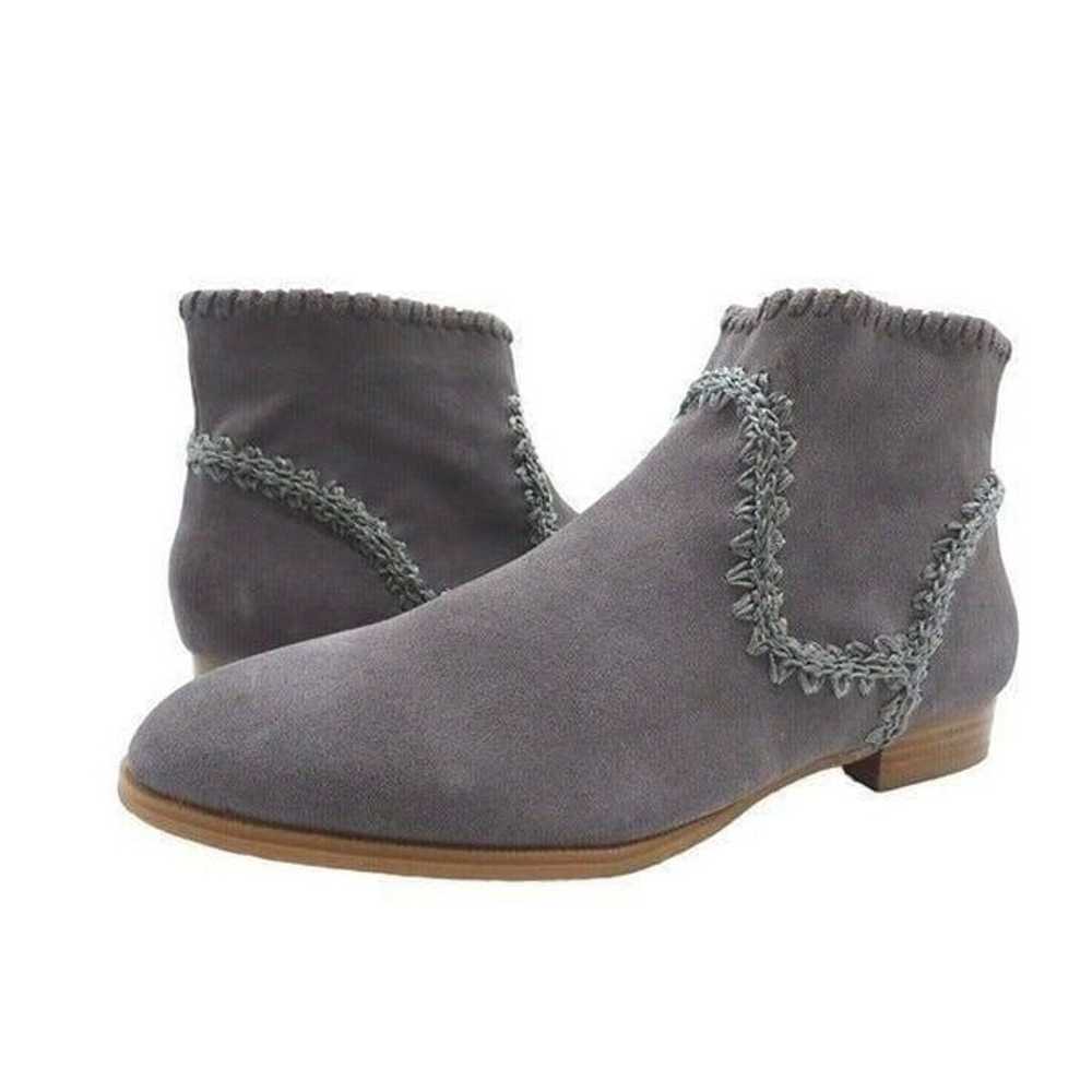 Jack Rogers Gemma Suede Ankle Booties, Gray, Size… - image 1