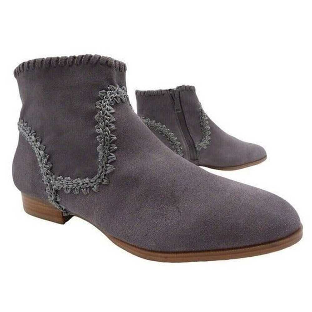 Jack Rogers Gemma Suede Ankle Booties, Gray, Size… - image 6