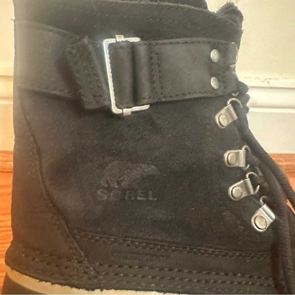 Sorel Women's Winter Fancy Lace II Boots Sz 9 Bla… - image 2