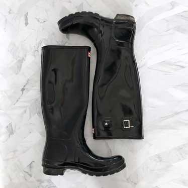 HUNTER Tall Gloss Rain Boots Size 9