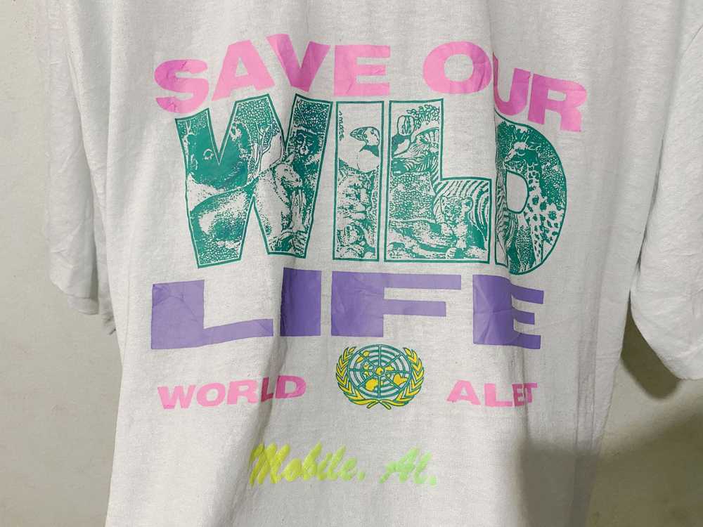 Animal Tee × Rare × Vintage Vintage Save Our Wild… - image 2