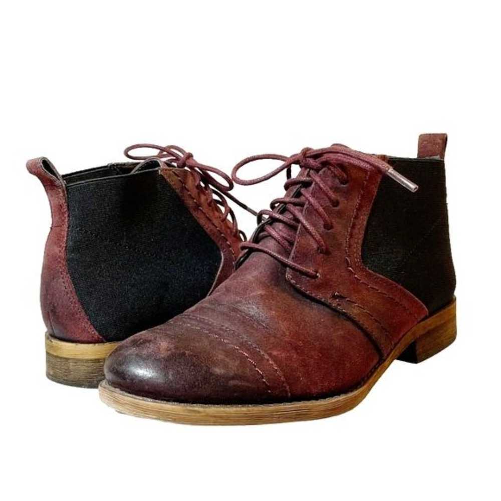 Franco Sarto Halix Bootie Burgundy Distressed Lea… - image 4