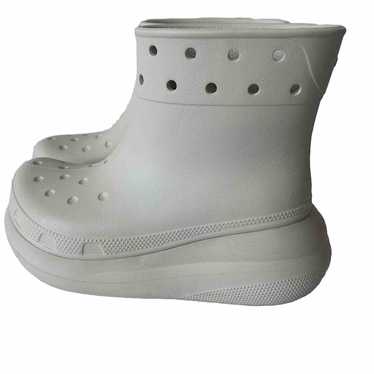 Crocs Classic Crush Off-White Ivory Rain Boot Lig… - image 1