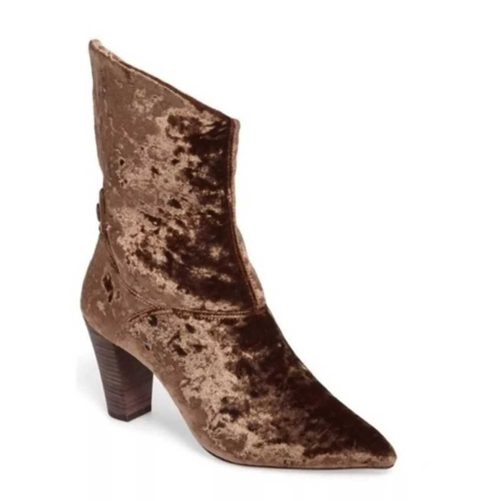 Free People Moonlight Brown/Gold Crushed Velvet A… - image 2