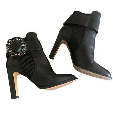 KARL LAGERFELD Paris Ankle Boots "Vania" Black w/… - image 1