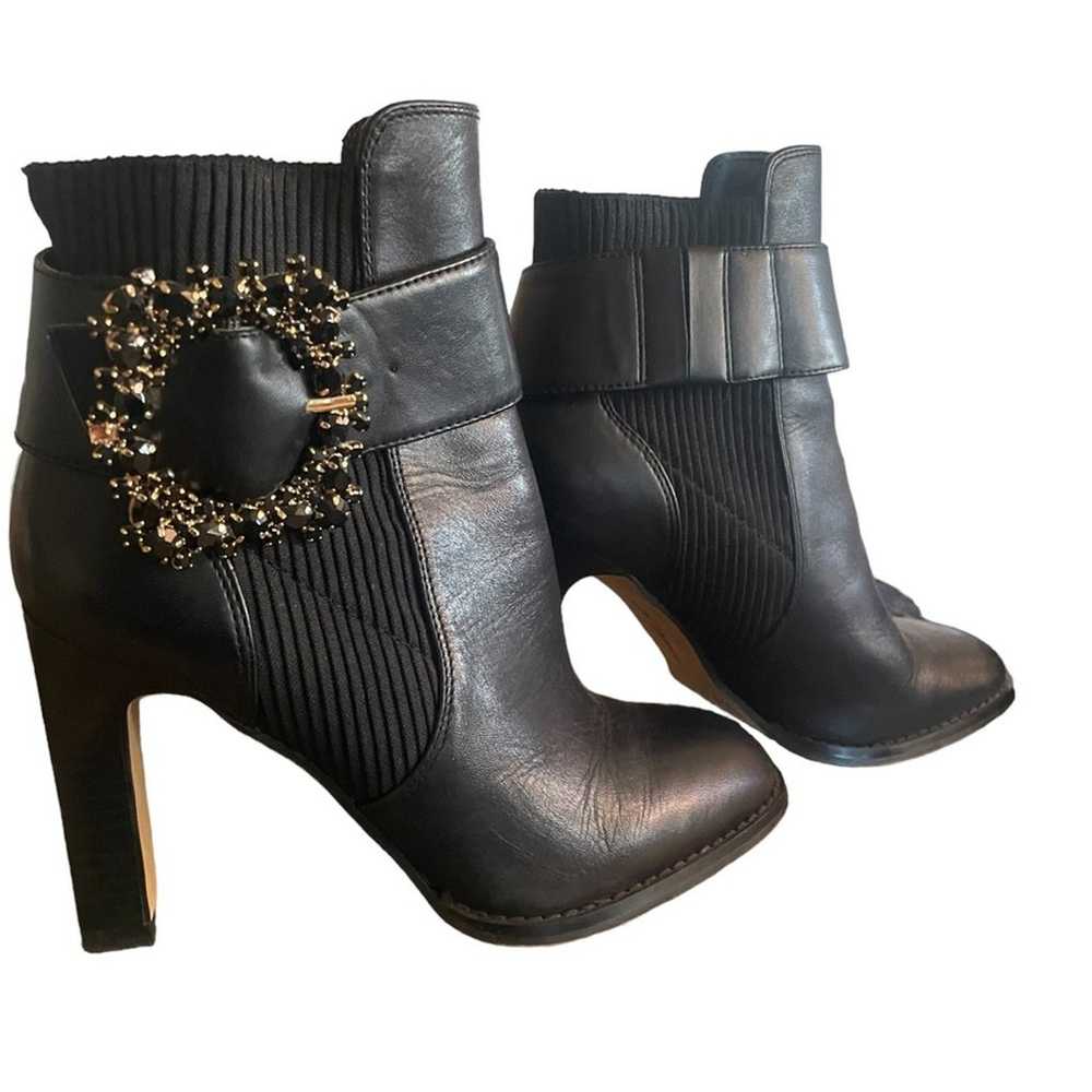 KARL LAGERFELD Paris Ankle Boots "Vania" Black w/… - image 2