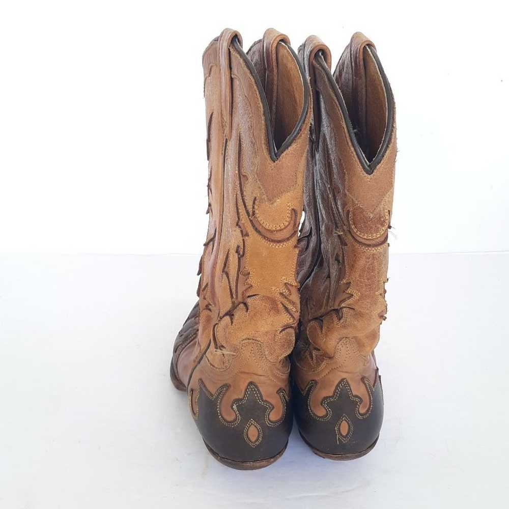 Matisse Leather Cutout Cowgirl Boots Size 7.5 - image 4