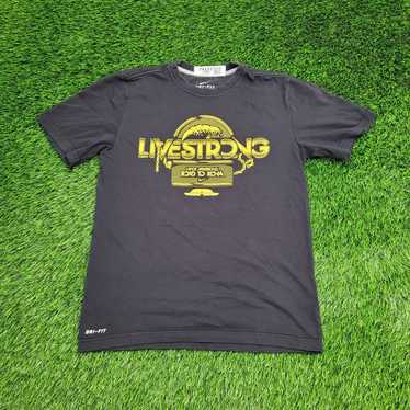 Nike Live-Strong Arm-Strong Shirt Small 18x24 Bla… - image 1