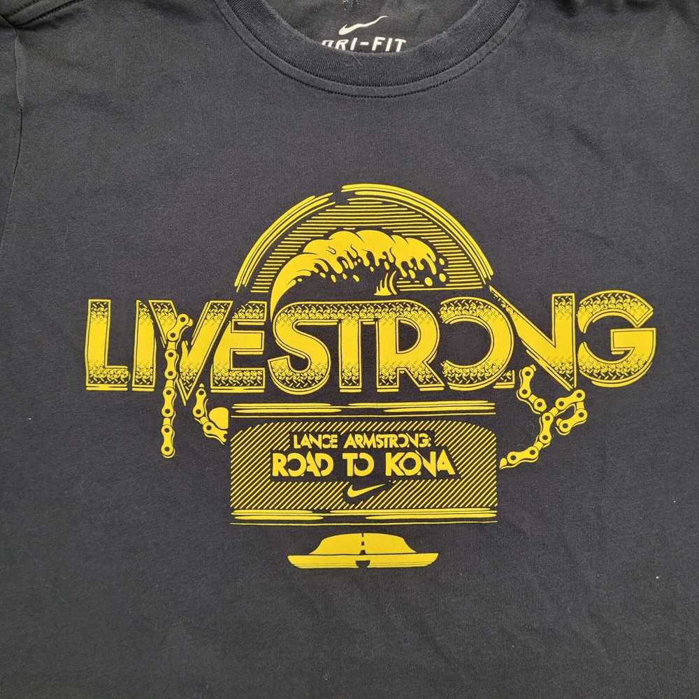 Nike Live-Strong Arm-Strong Shirt Small 18x24 Bla… - image 9