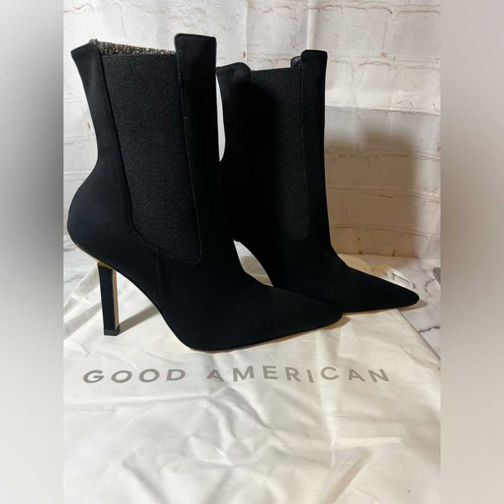 New Good American Shoes Chelsea Bootie Neoprene B… - image 1