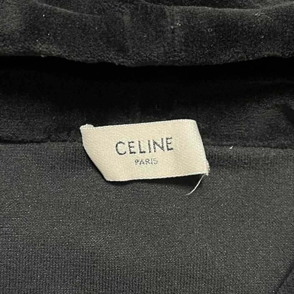 Celine Small Logo Track Hooded Sweatshirt Black - image 4