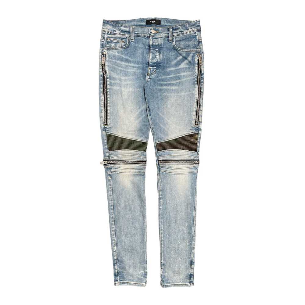 Amiri Amiri MX2 Camo Bandana Patch Jeans Clay Ind… - image 1