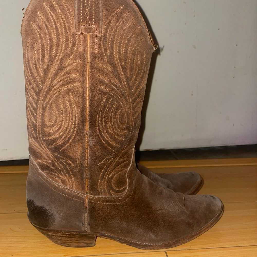 Vintage leather cowboy boots - image 1