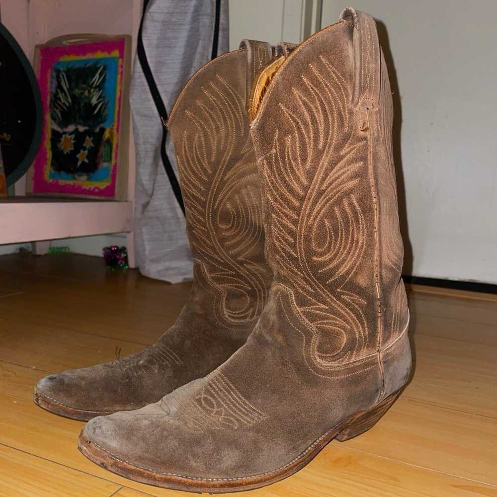 Vintage leather cowboy boots - image 2