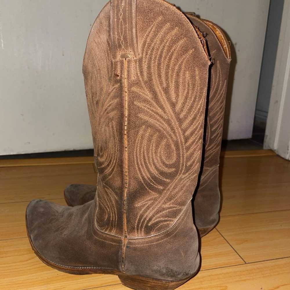 Vintage leather cowboy boots - image 3