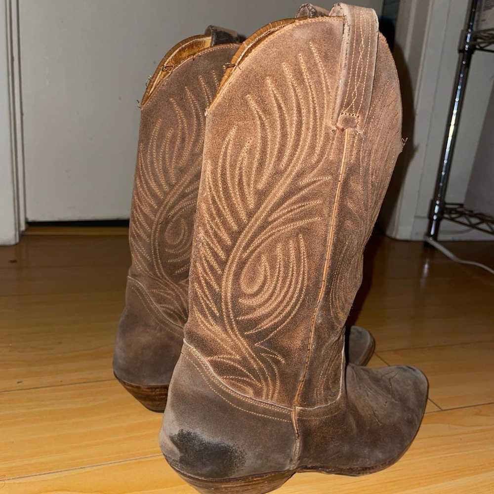 Vintage leather cowboy boots - image 4