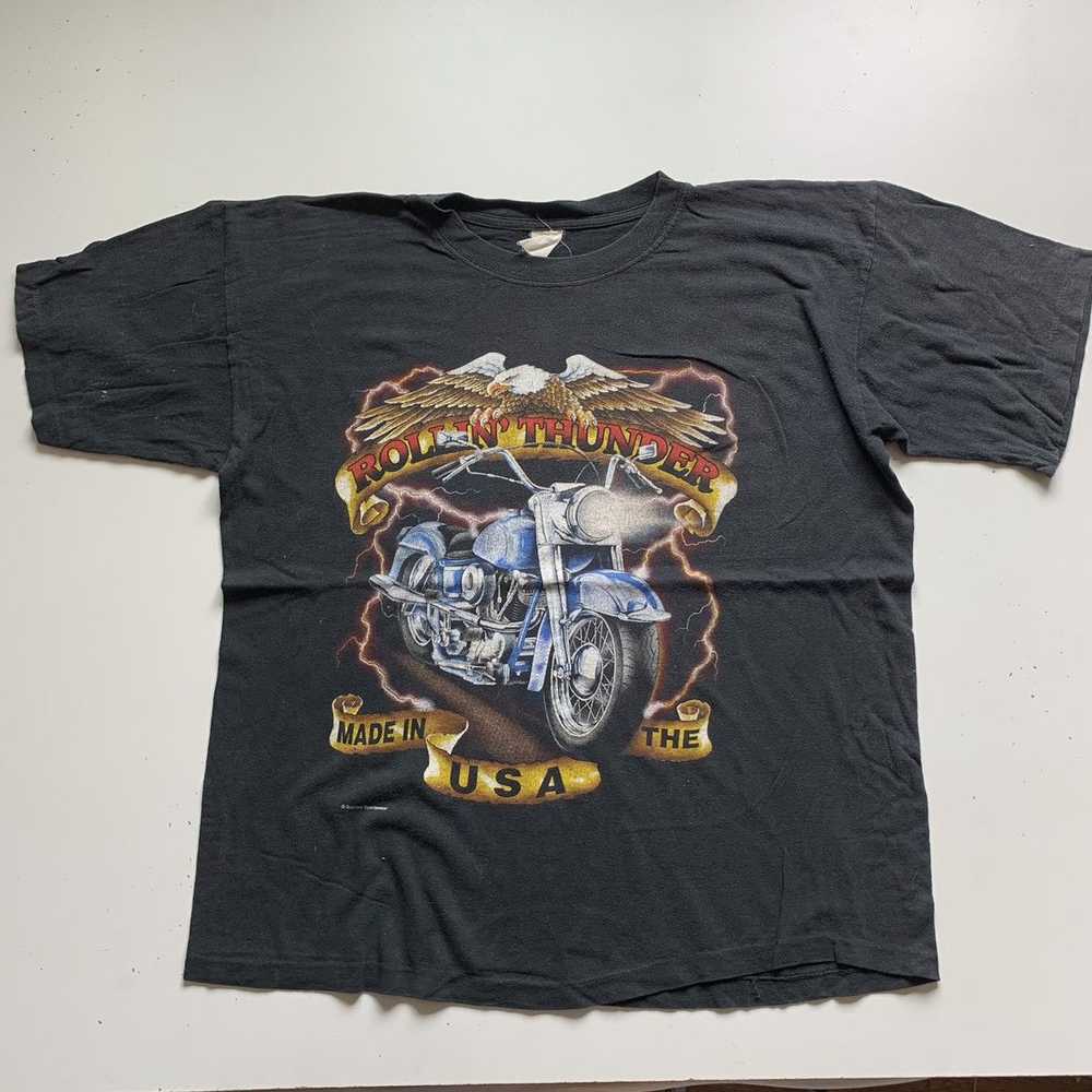 Harley Davidson × Vintage Vintage 1990s Rolling T… - image 1