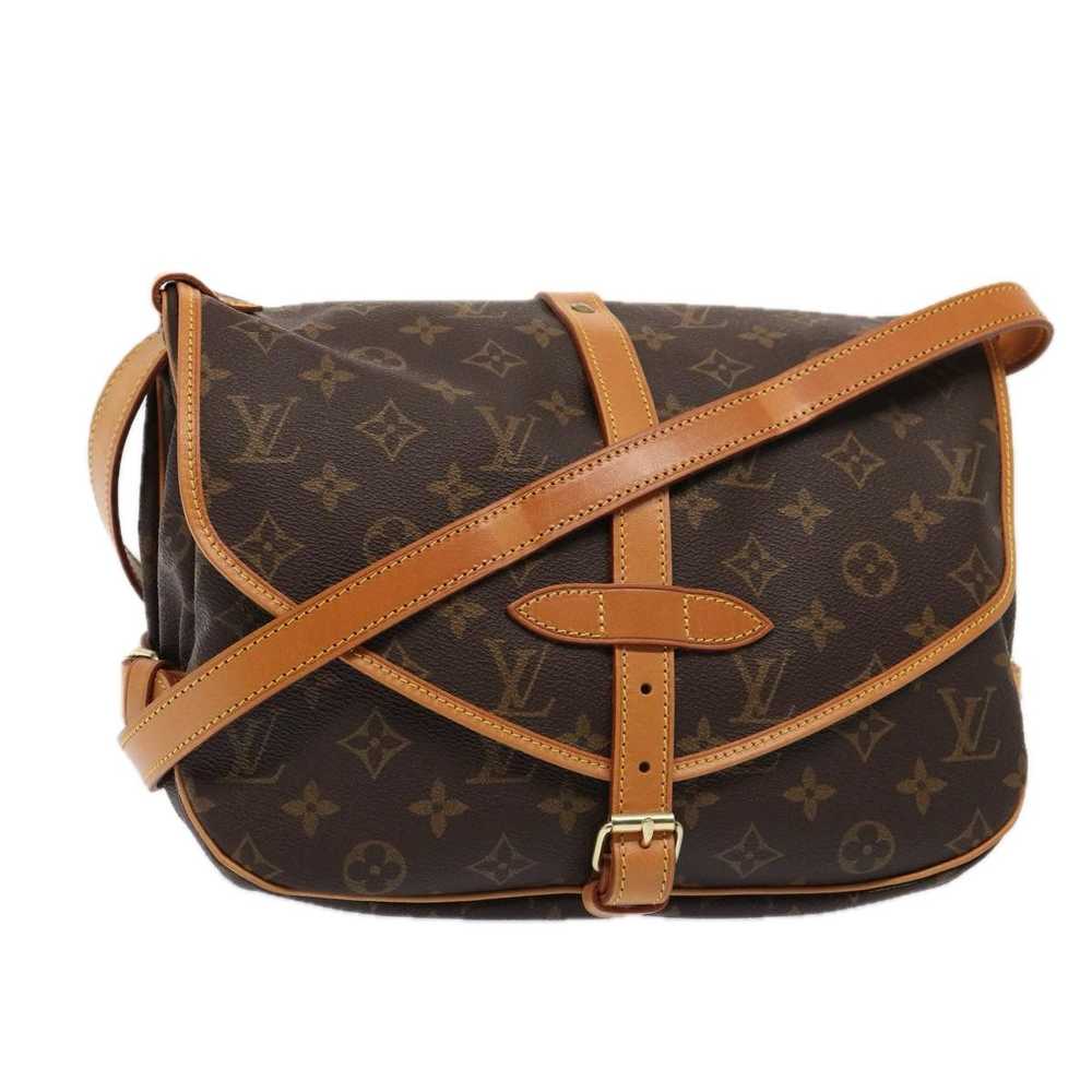 Louis Vuitton Saumur Brown Canvas Shoulder Bag (P… - image 1