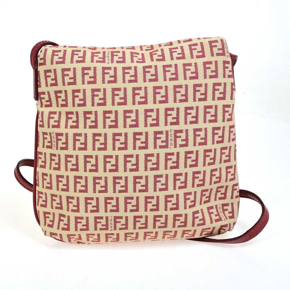 Fendi Zucchino Pink Canvas Handbag (Pre-Owned) - image 2