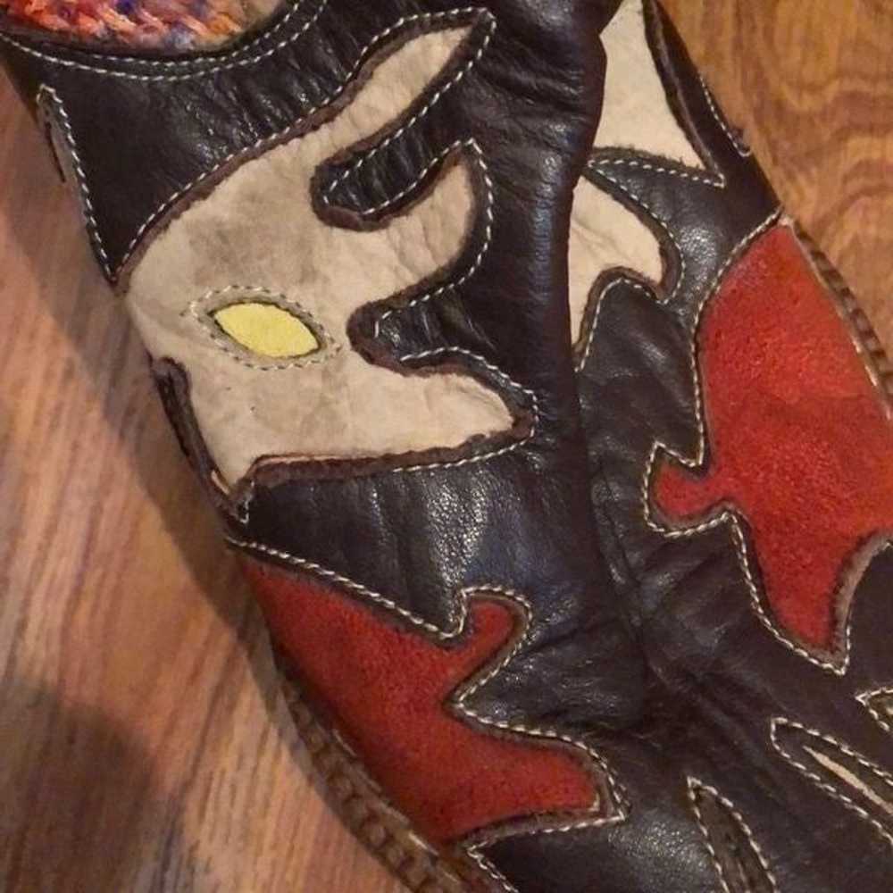 Agnes Florence Hand crafted unique cowboy boots 38 - image 10