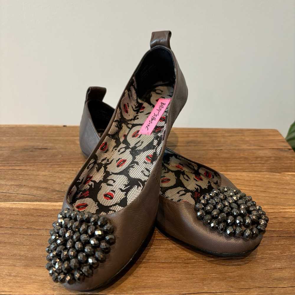 Betsy Johnson Beaded Ballet Flats - image 1