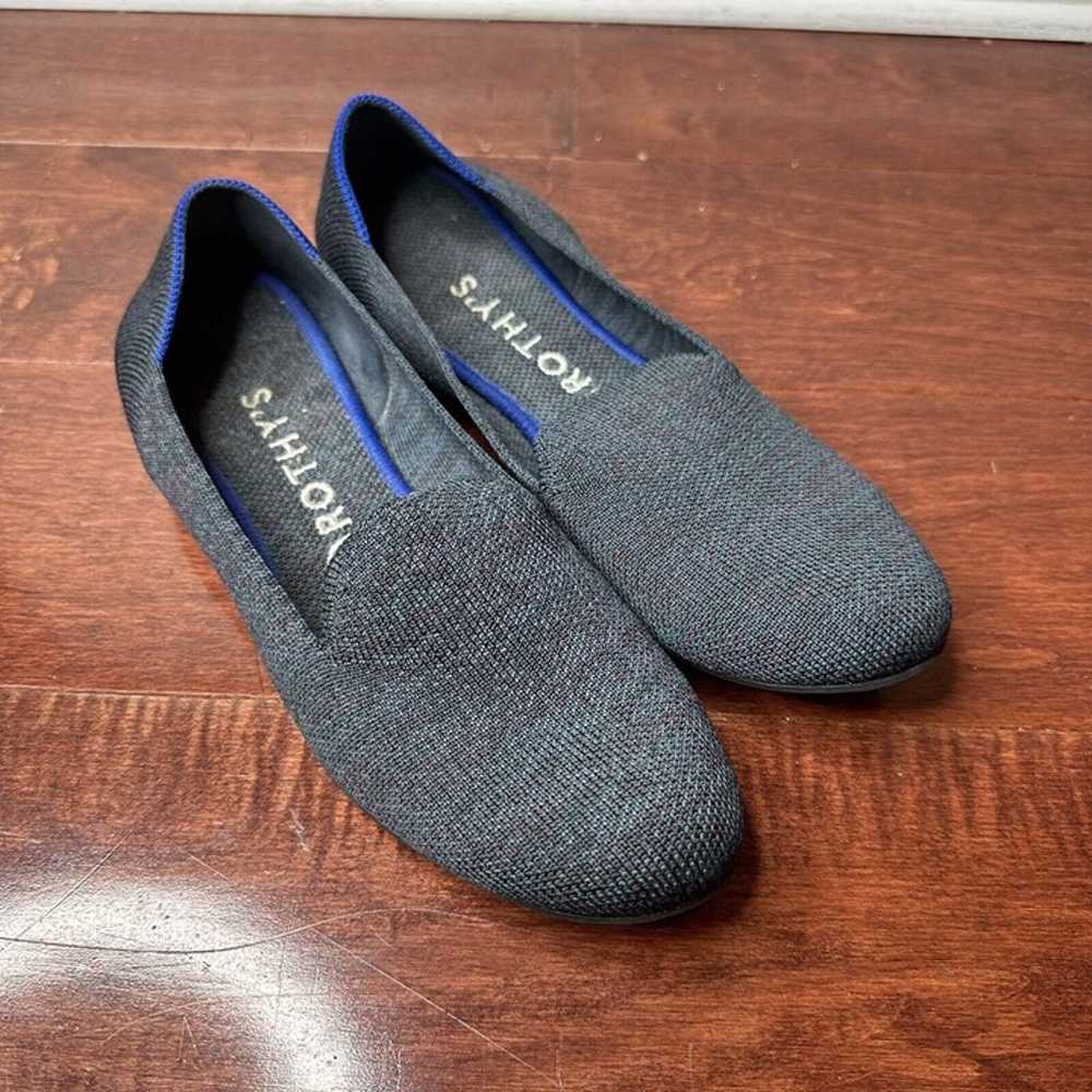 Rothys The Loafer Womens Size 9 Blue Flats Shoes … - image 2