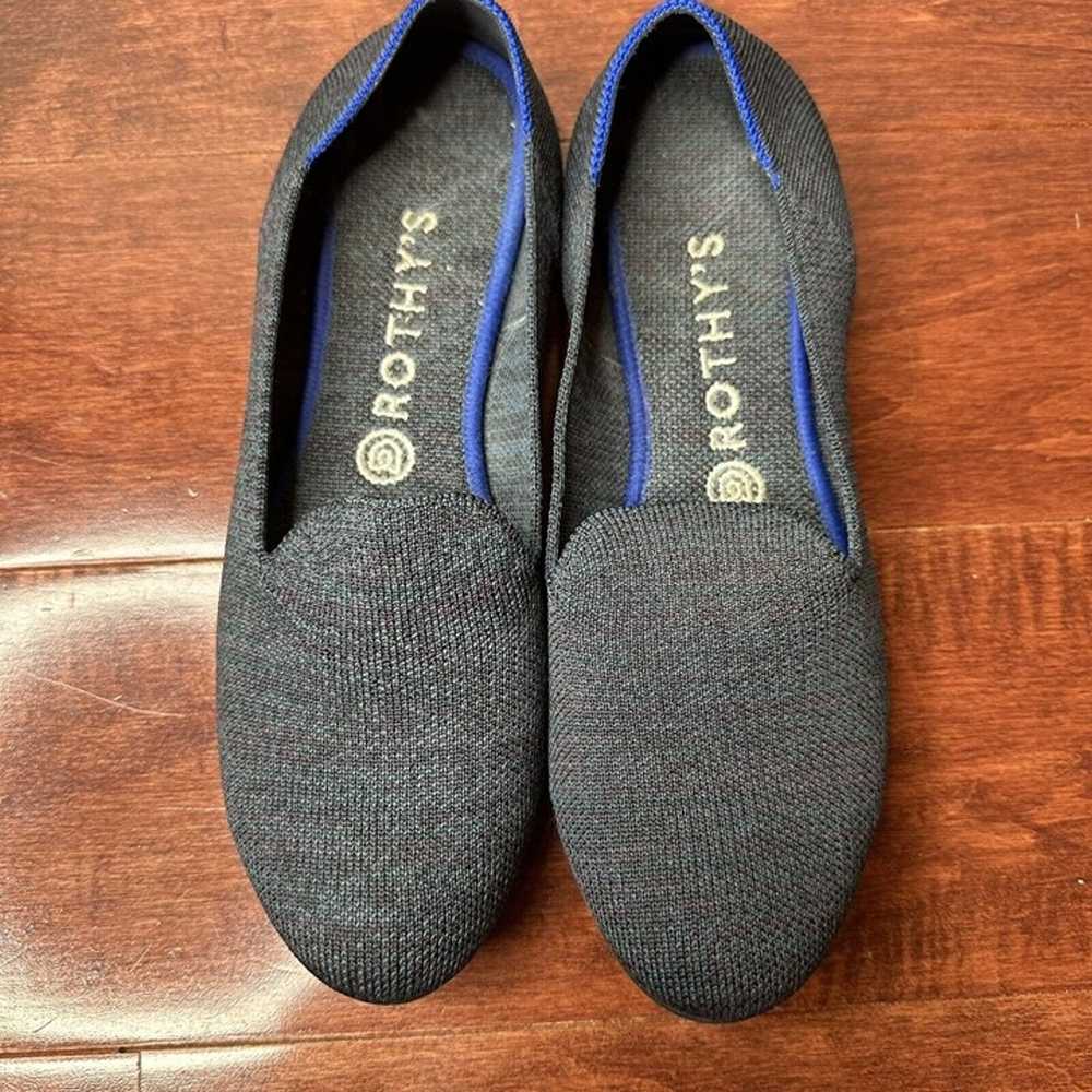 Rothys The Loafer Womens Size 9 Blue Flats Shoes … - image 3