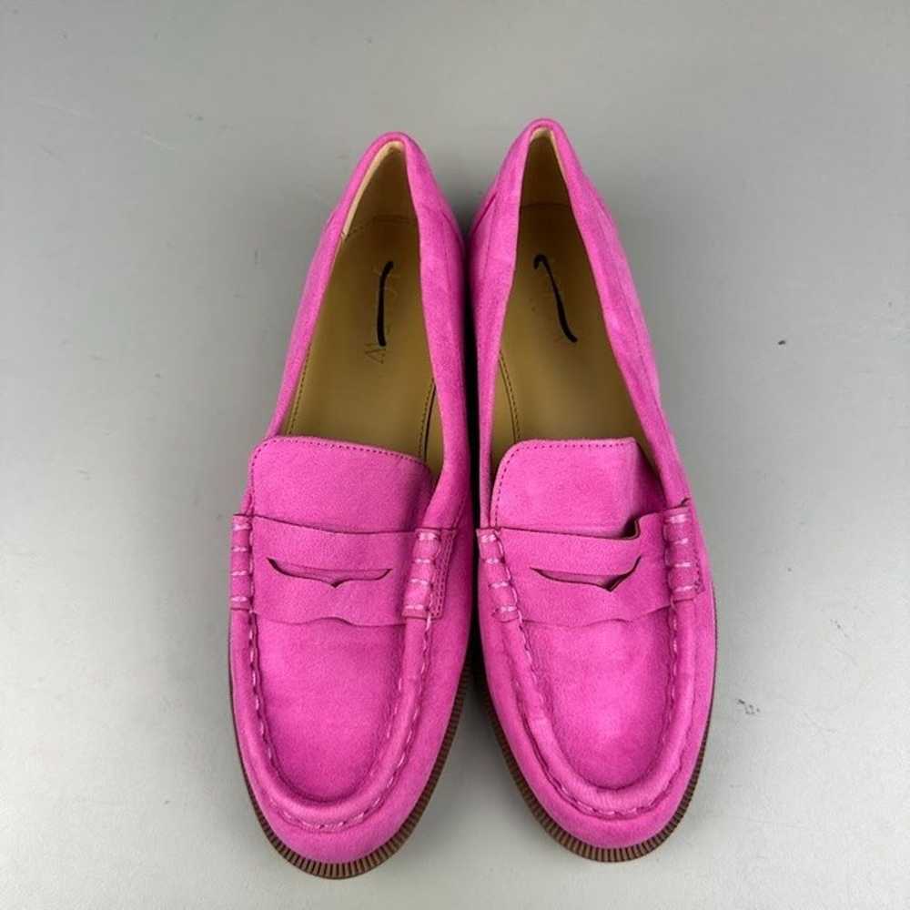 J. Crew Factory Penny Loafers in Microsuede Pink - image 2