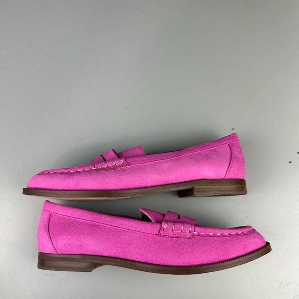 J. Crew Factory Penny Loafers in Microsuede Pink - image 3