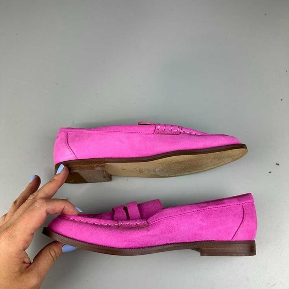 J. Crew Factory Penny Loafers in Microsuede Pink - image 4