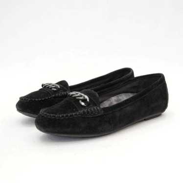 Vionic Mesa Black Suede Loafers Size 7