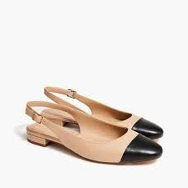 J. Crew Factory Slingbacks with Cap Toe in Nude - image 1