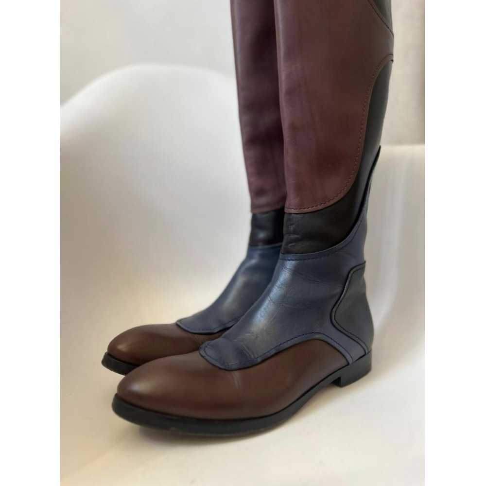 Miu Miu Leather riding boots - image 3