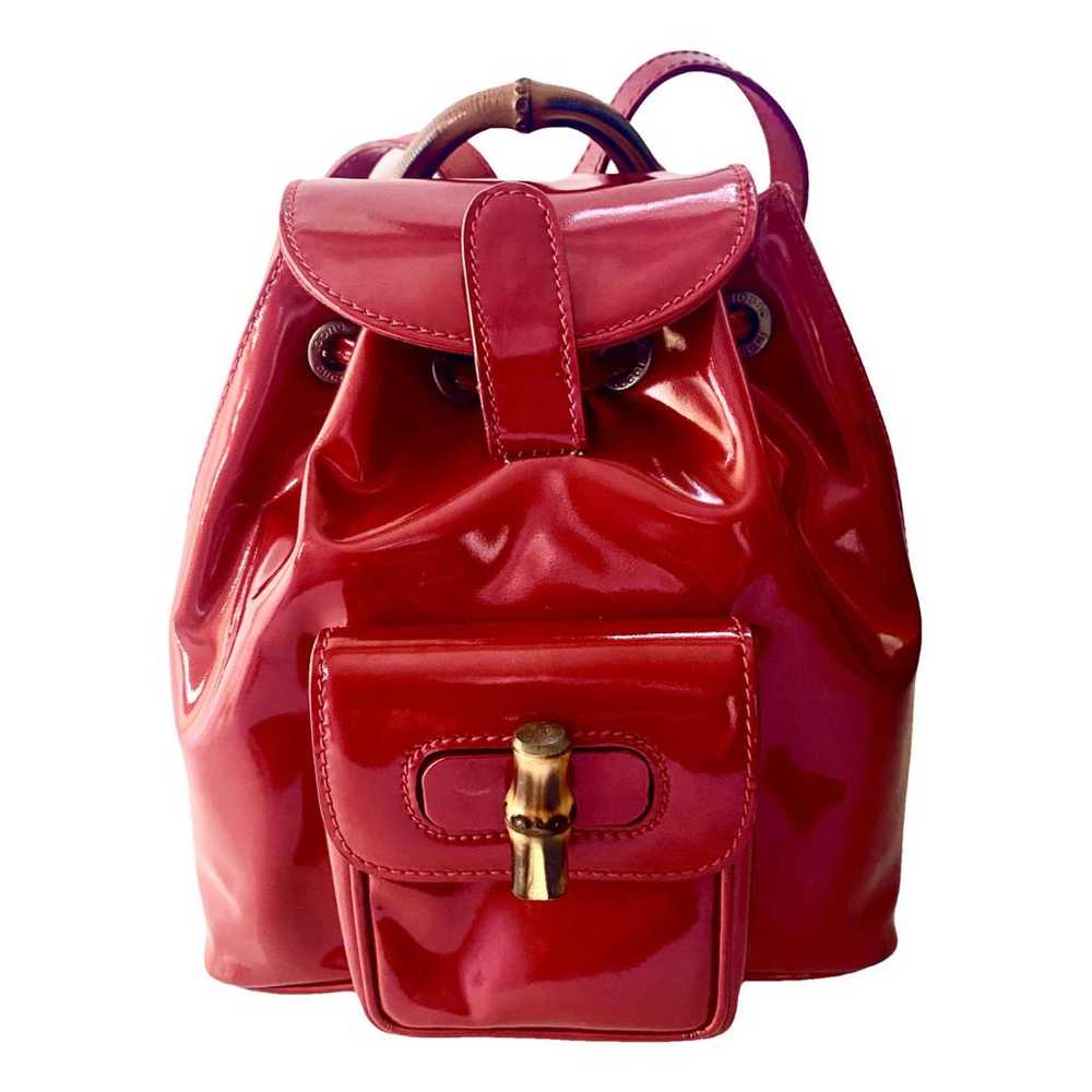 Gucci Bamboo Tassel Oval leather backpack - image 1