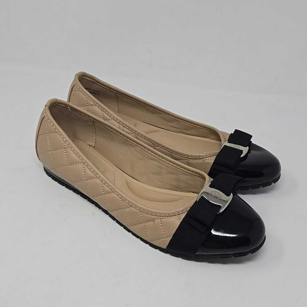 Anne Klein Gianna Cap Toe Quielted Ballet  Flats … - image 3